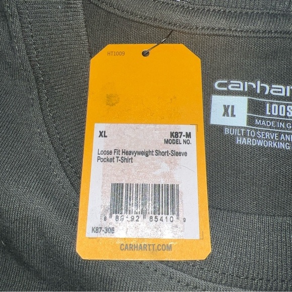 CARHARTT MEN'S LIGHT BLUE LOOSE FIT HEAVYWEIGHT POCKET T-SHIRT SIZE XXL (V) - Picture 4 of 4